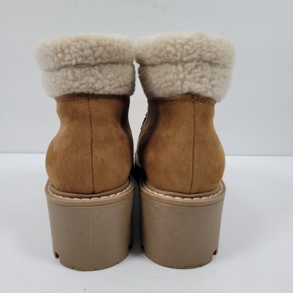 Cliffs By White Mountain Women's Brown Lace up Faux Fur Boots US Size 6.5M - Picture 4 of 8